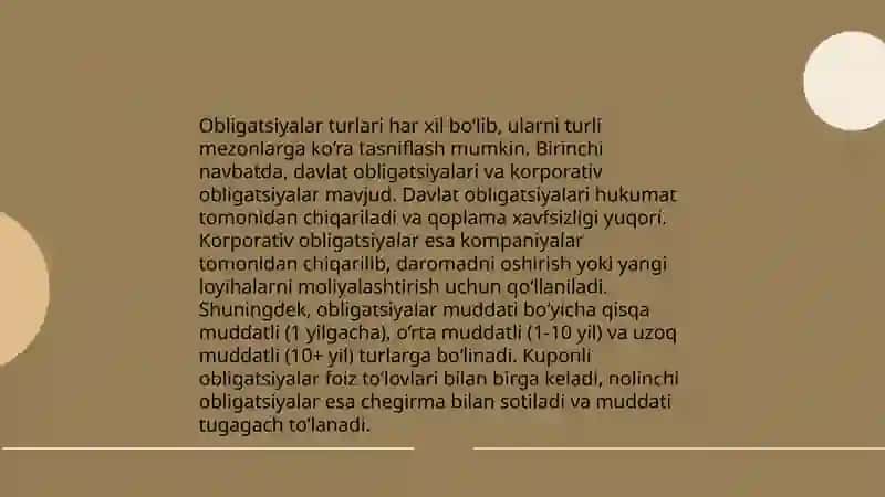 Obligatsiya turlari 3