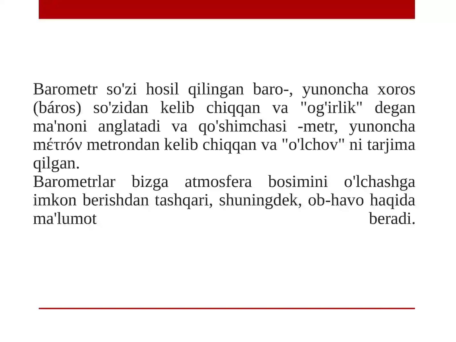 Raqamli barometr 3