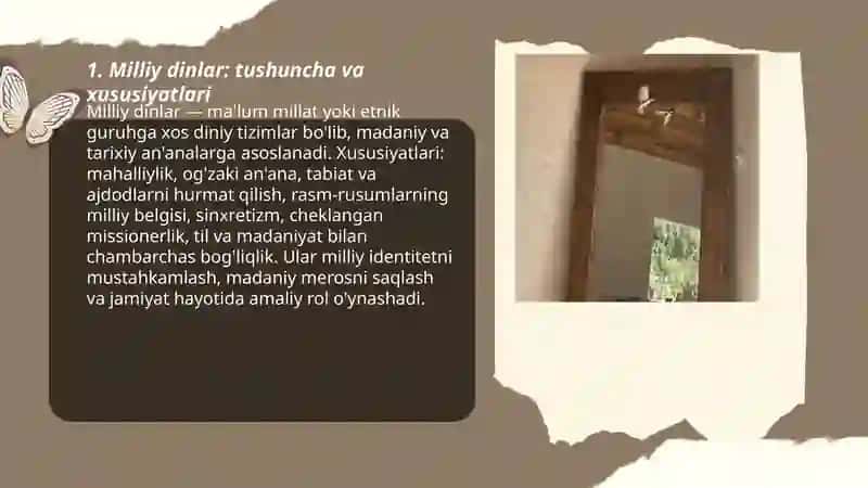 Milliy dinlar 3
