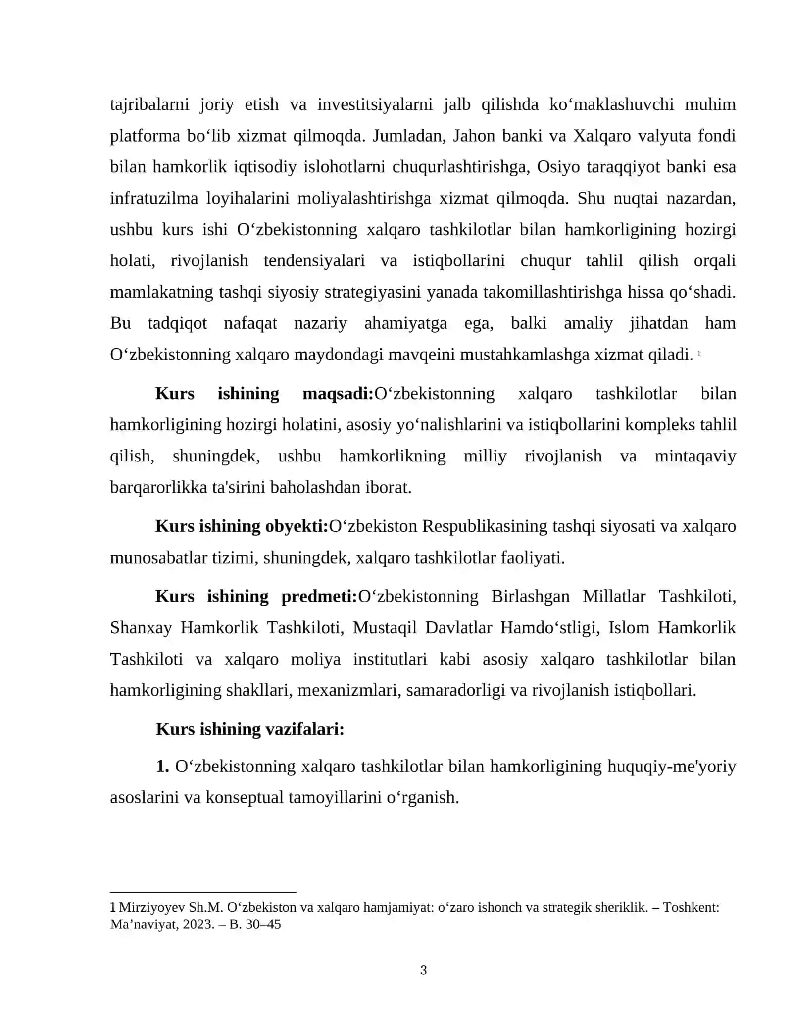 XALQARO HAMKORLIKDAGI MUAMMOLARI 3