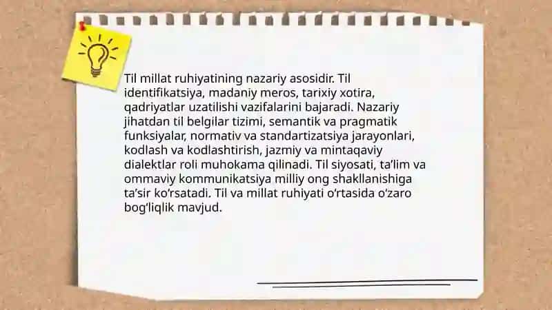 Til millat ruhiyati va maʼnaviyati kõzgusi 3