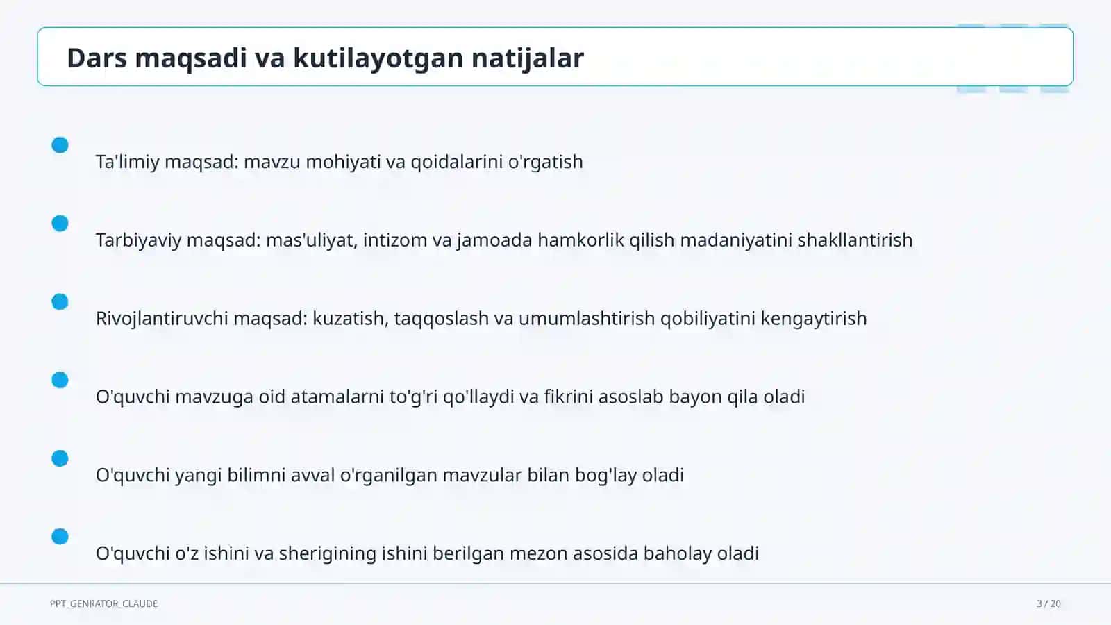 Excel dasturida formulalar va diagrammalar (7-sinf) 3