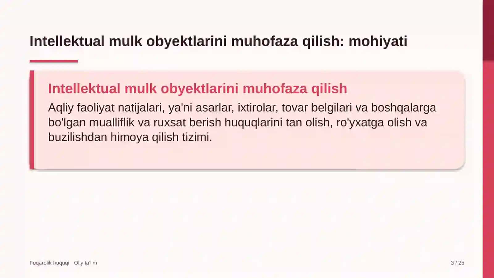mikroelektronika sohasida intellektual mulk obyektlarini huquqiy muhofaza qilish 9397 3