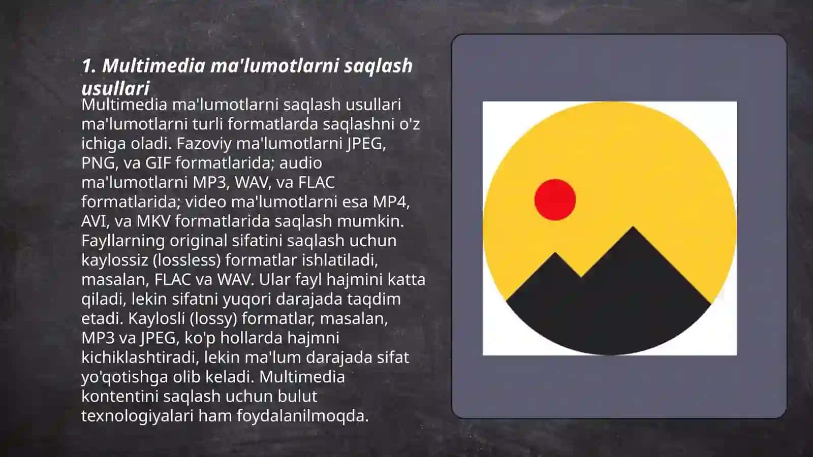 Multimedia ma’lumotlarini joylash 3