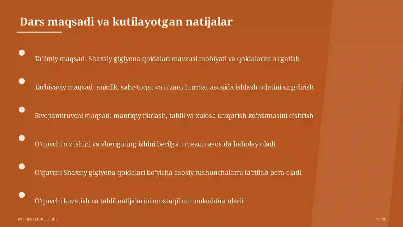 Shaxsiy gigiyena qoidalari (1-sinf) 3
