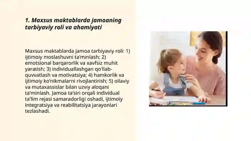 Maxsus maktablarda shaxsga jamoa orqali tarbiyaviy ta'sir ko'rsatishning shakl va metodlari 3