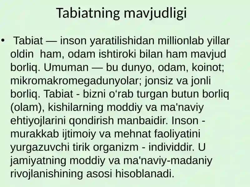Tabiat va Inson 3