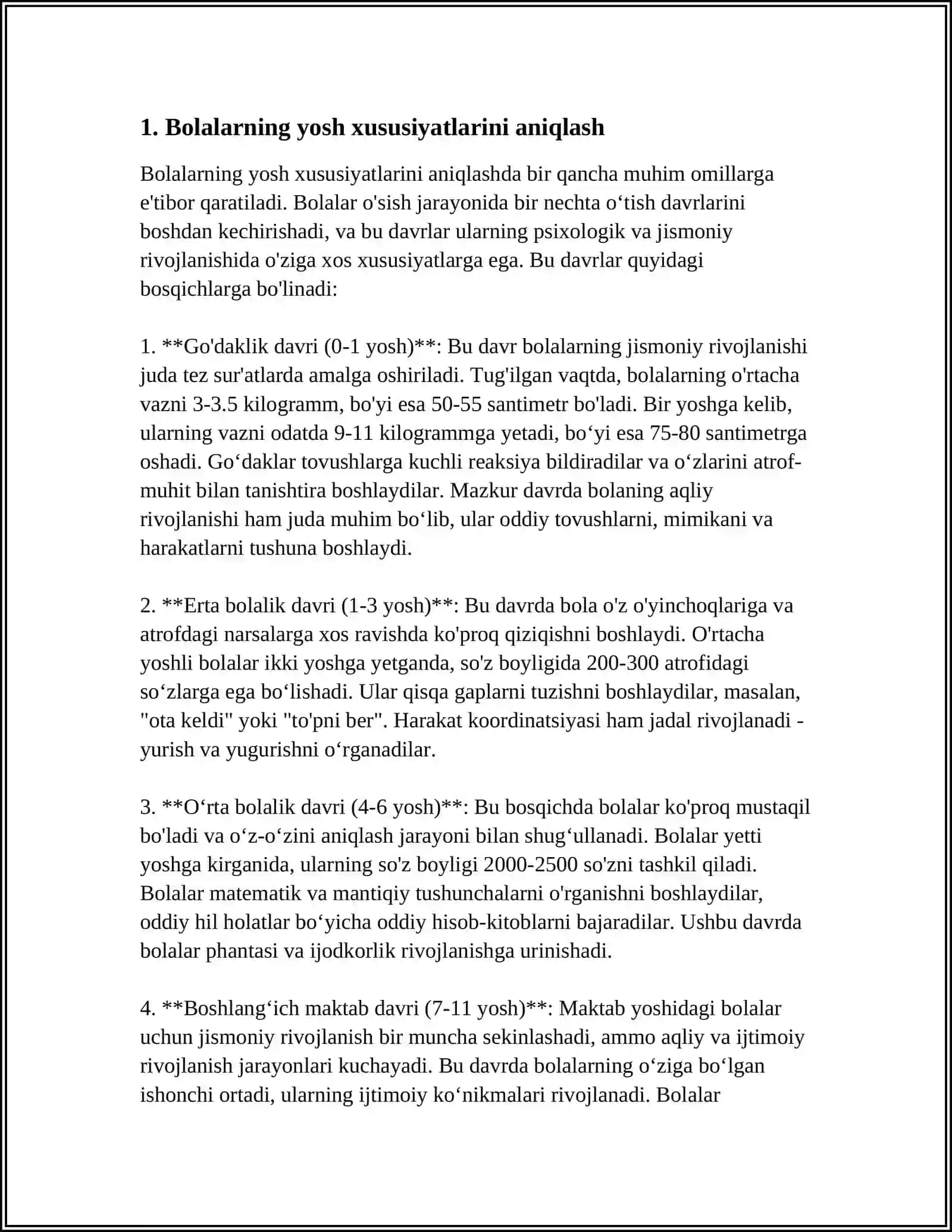 BOLALARNING YOSH XUSUSIYATLARI VA IMKONIYATLARIGA MOS DIDAKTIK MATERIALLARNI TAYYORLASHGA O`RGATISH 3
