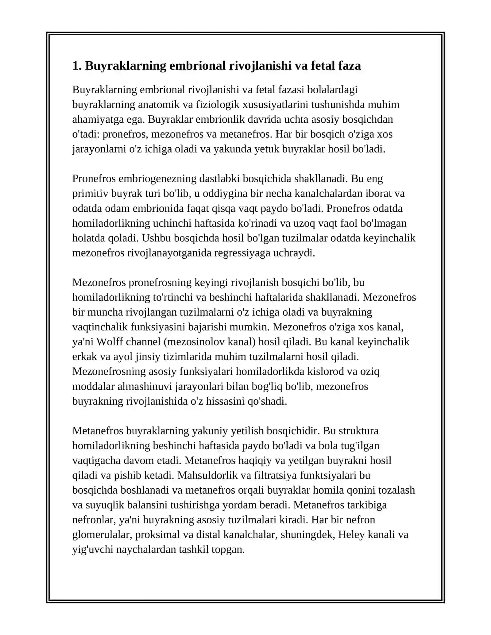 BOLALARDA BUYRAKLARNI ANATOMO-FIZIOLOGIK HUSUSIYATLARI 3