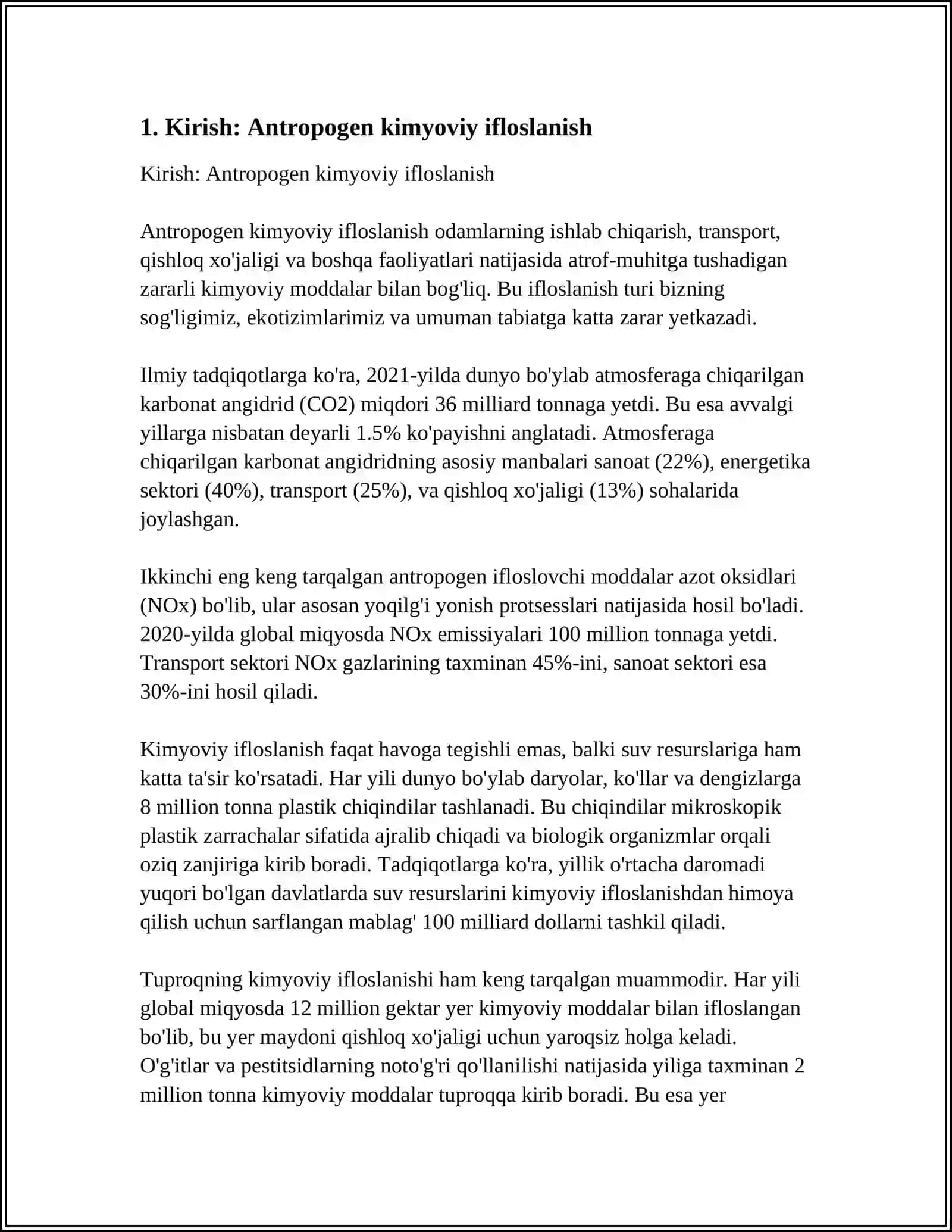 KASALXONA XONALARI HAVOSINING ANTROPOGEN KIMYOVIY IFLOSLANGANLIGINI TEKSHIRISH VA BAHOLASH 3