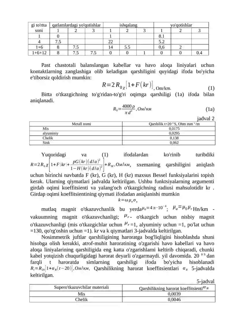 Simmetrik kabellarning tarkibiy elementlari 3