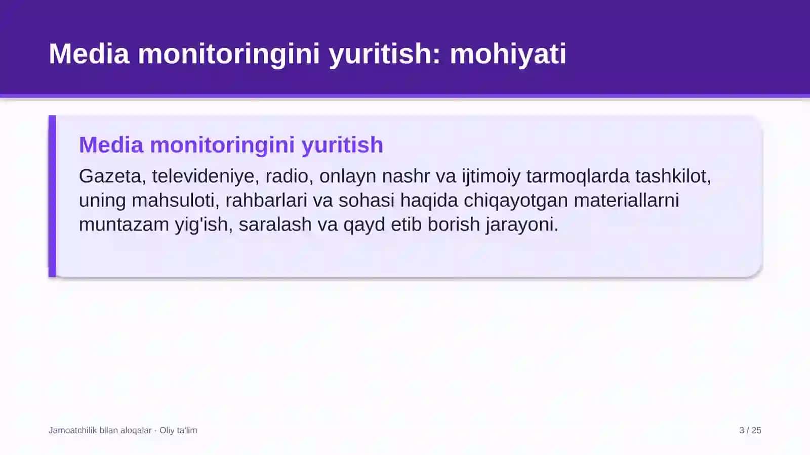 Kitob do'konlarida media monitoringini yuritish 3