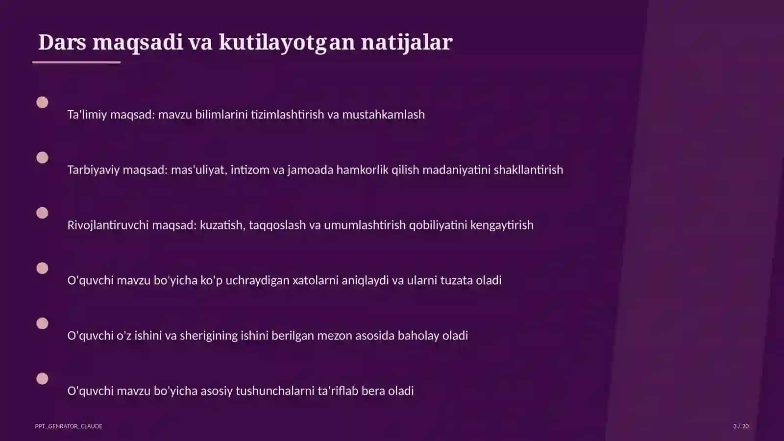 Raqamli ta'lim texnologiyalari — takrorlash darsi 3