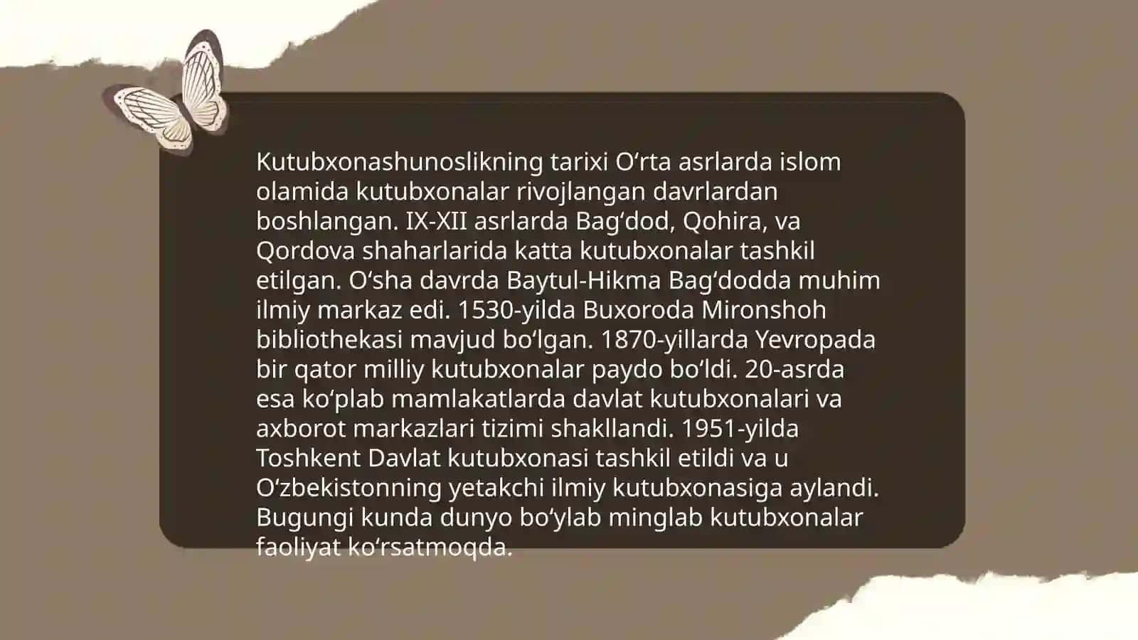 Kutubxonashunoslikning tarixi 3