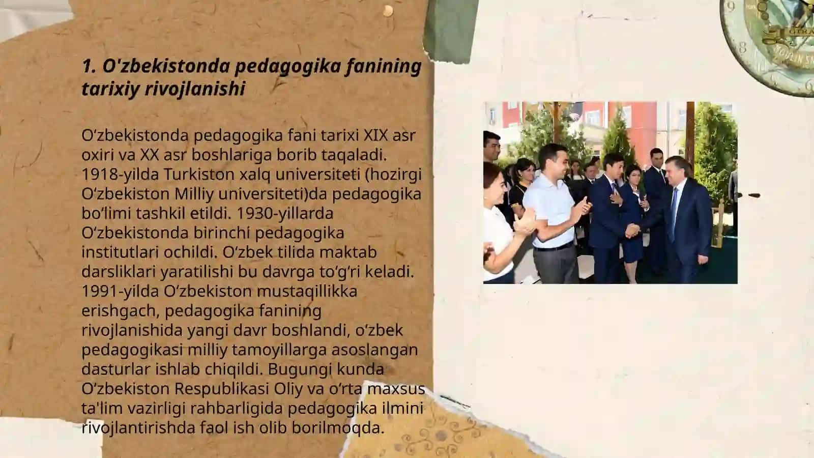 O’zbekistonda pedagogika fanining rivojlanishi 3