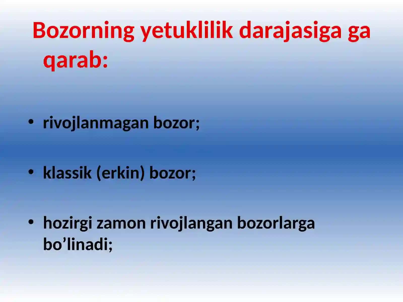 Narxlar diversifikatsiyasi 3