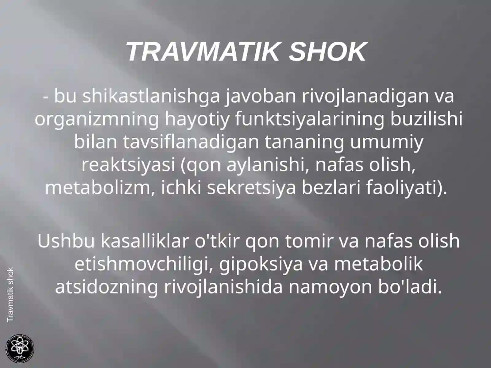Travmatik shok 3