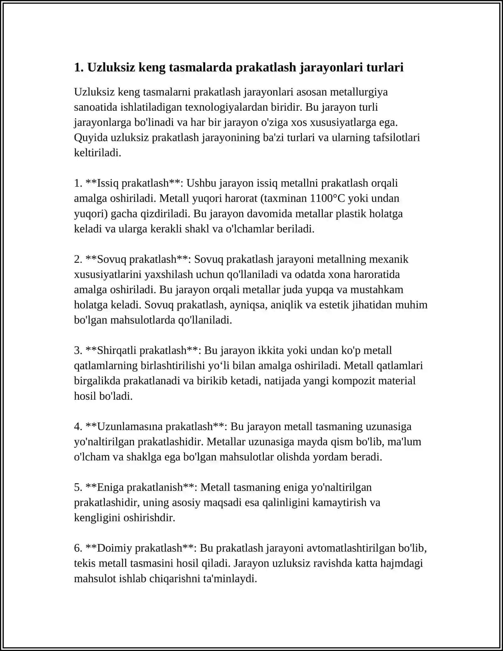 UZLUKSIZ KENG TASMALI SITANLARDA PRAKATLASH TEXNALOGIYASINI LOYIHALASH 3