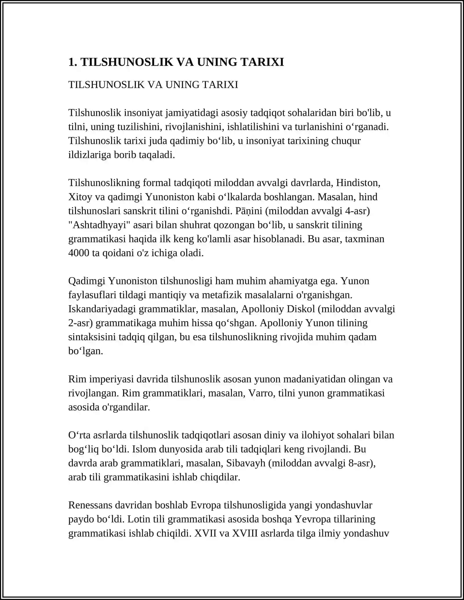 Mavzu: Tilshunoslik: Yozuv va uning korinishlari 3