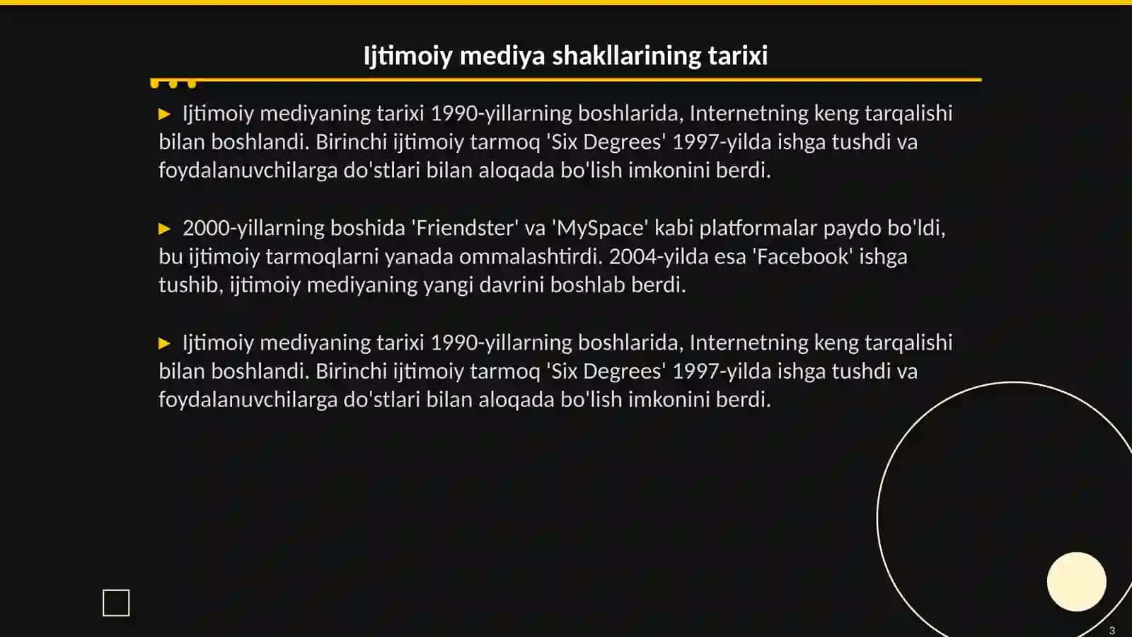 Ijtimoiy mediya shakillari 3