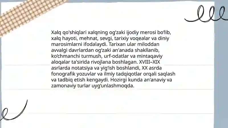 Xalq qo'shiqlari 3