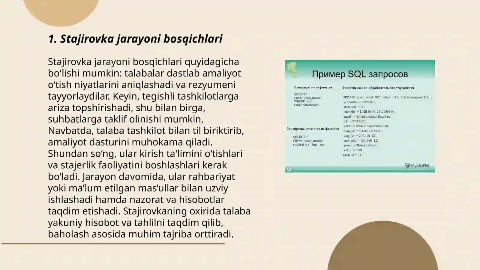 Yuridik xizmat xodimlarining stajrofka va atistatsiyadan oʻtish tartibi Holilova Ozoda 3