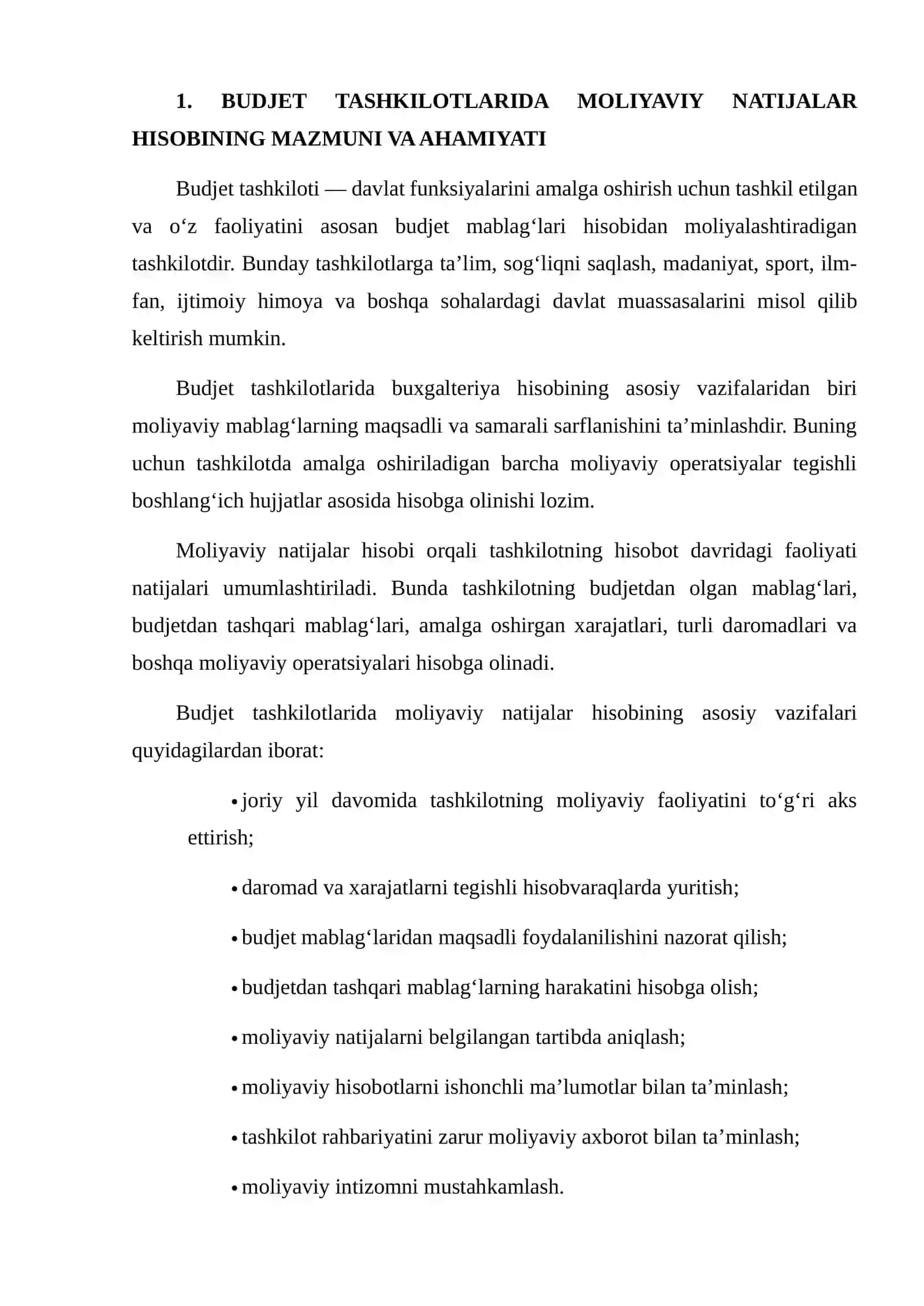 Budjet tashkilotlarida joriy yilga moliyaviy natijalar hisobi 3