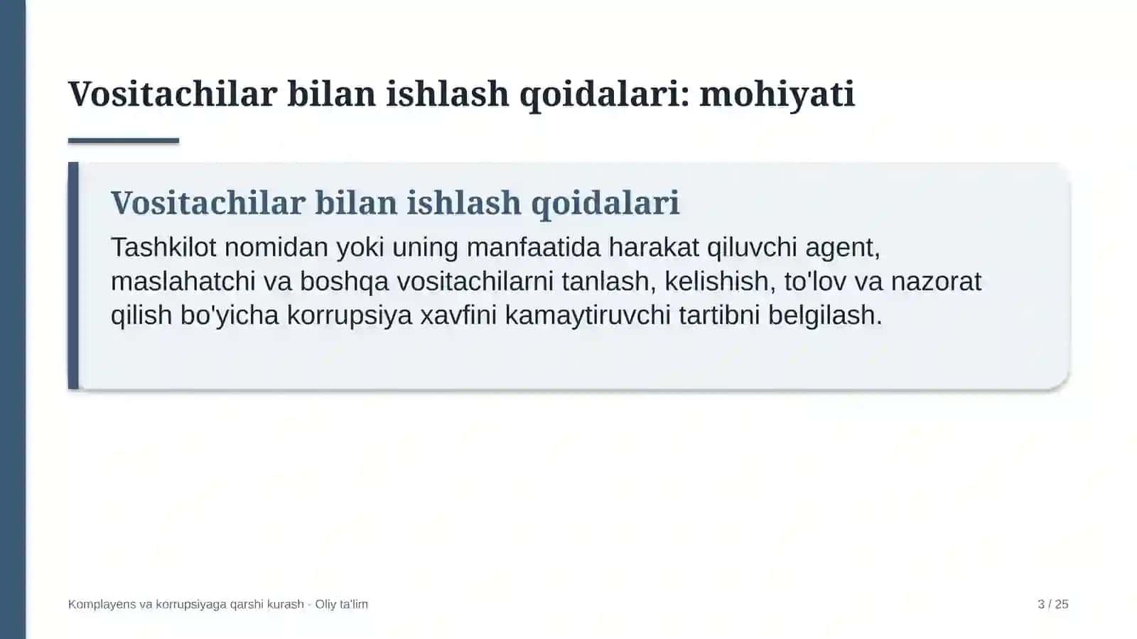 valyuta birjasida vositachilar bilan ishlash qoidalarini belgilash 9844 3