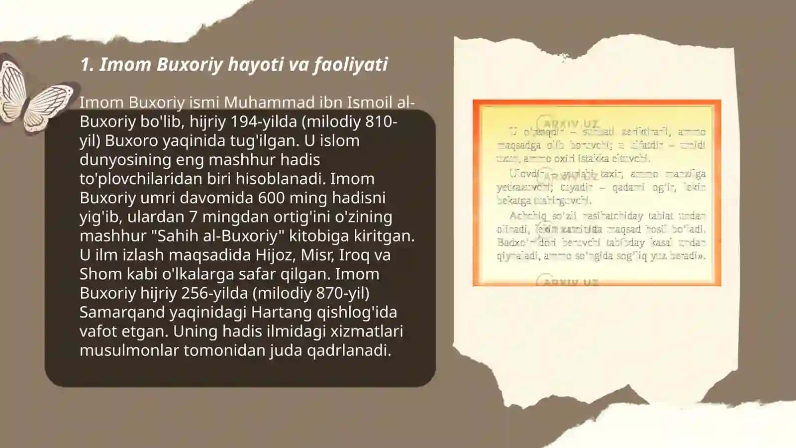 Imom Buxoriy ilm- ma’rifat haqidagi axloqiy qarashlari 3
