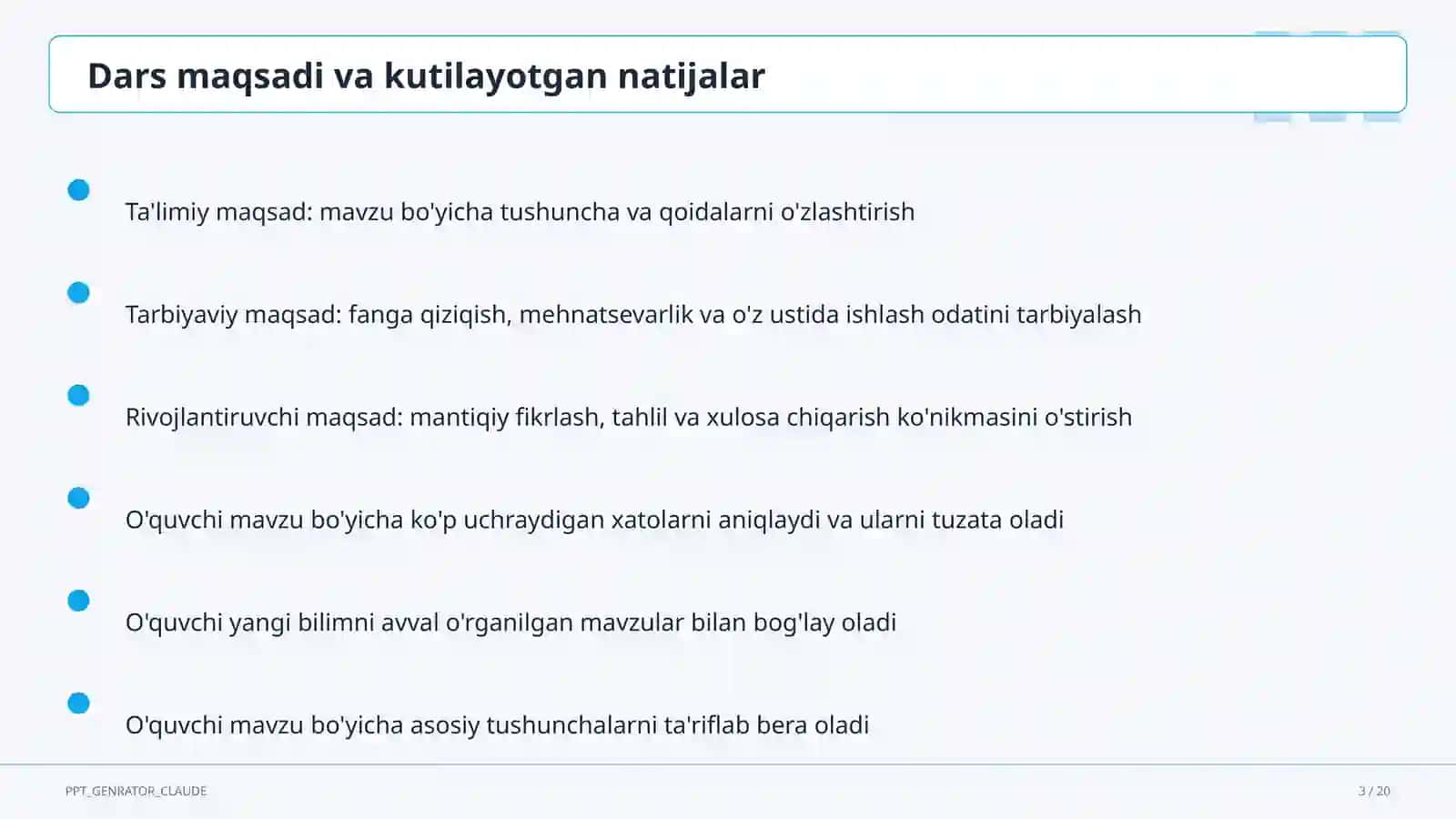 Sinf soati va tarbiyaviy tadbirlar 3