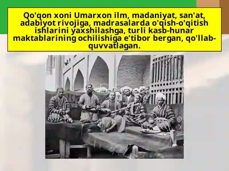 Qo'qon xonligida madaniy hayot 3