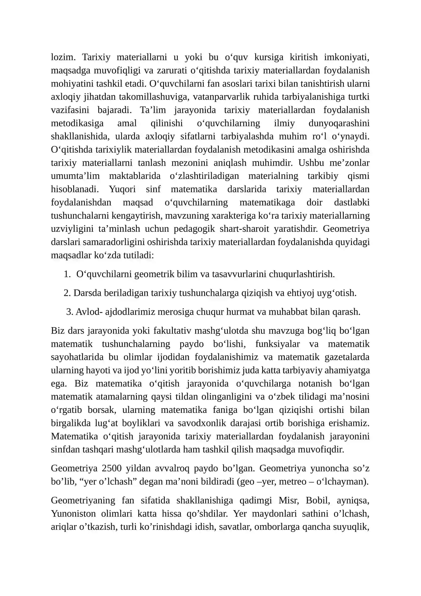 Geometriya elementlari mavzusini o'rgatish metodikasi 3