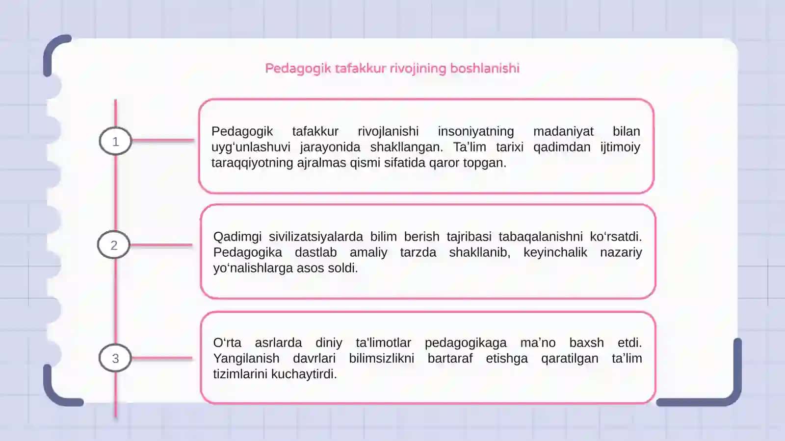 Pedagogik taʼlimot tarixi 3