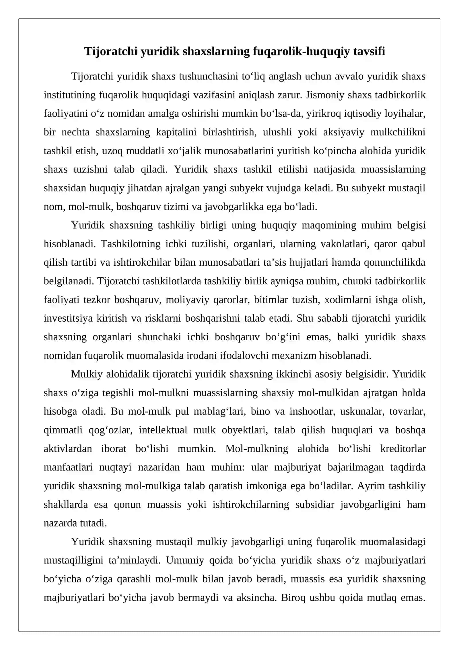 Tijoratchi yuridik shaxslar 3