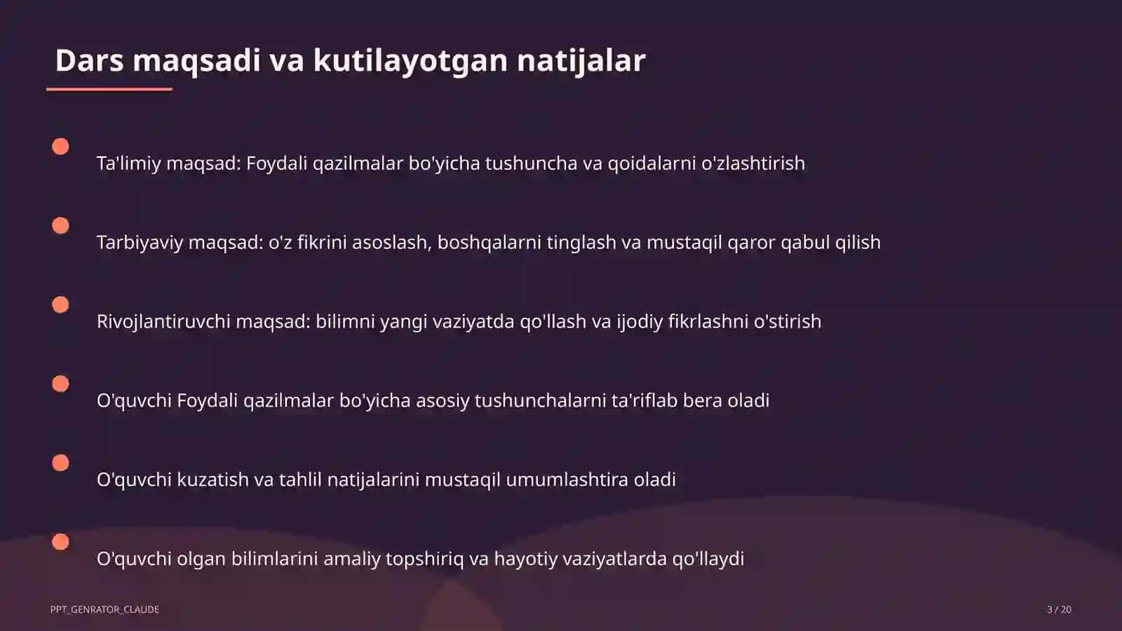 Foydali qazilmalar (3-sinf) 3