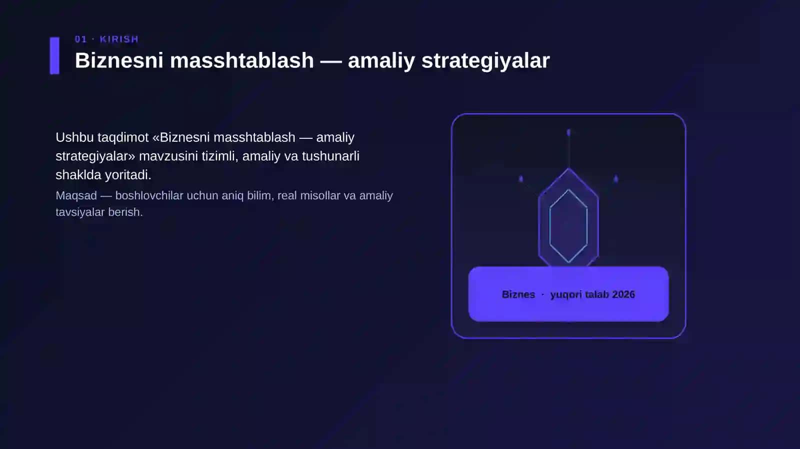 Biznesni masshtablash — amaliy strategiyalar 3