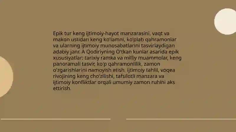 Epik tur va uning janr xususiyatlari 3