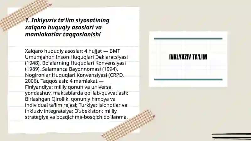 Inklyuziv tarbiya siyosati va amaliyoti qiyosiy oʻrganish 3