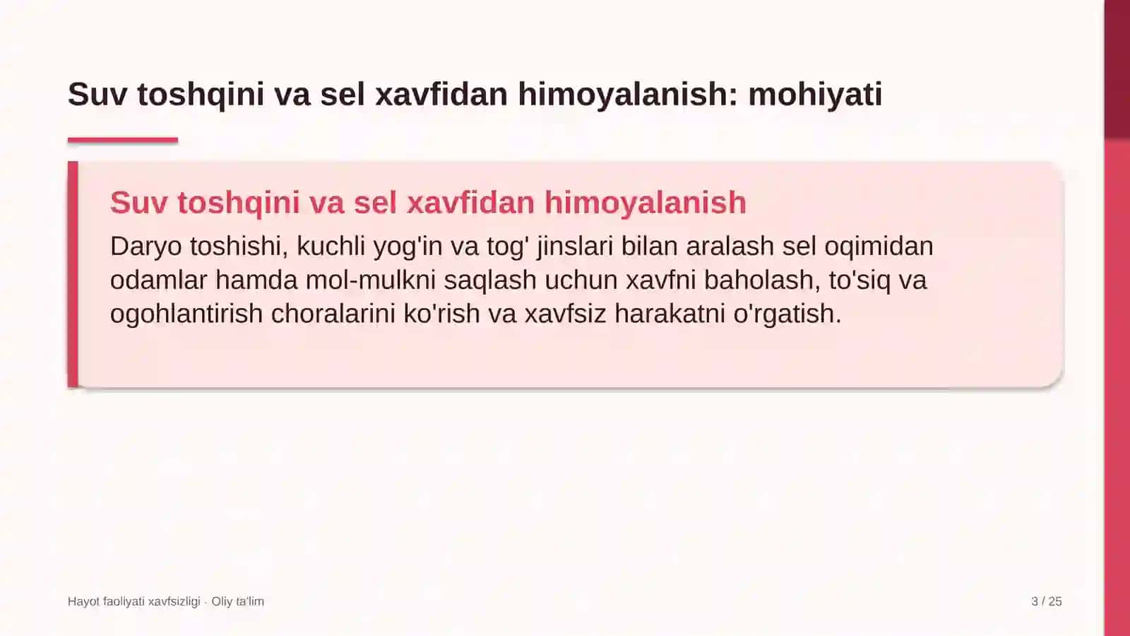 yetkazib berish xizmatlarida suv toshqini va sel xavfidan himoyalanish 2619 3