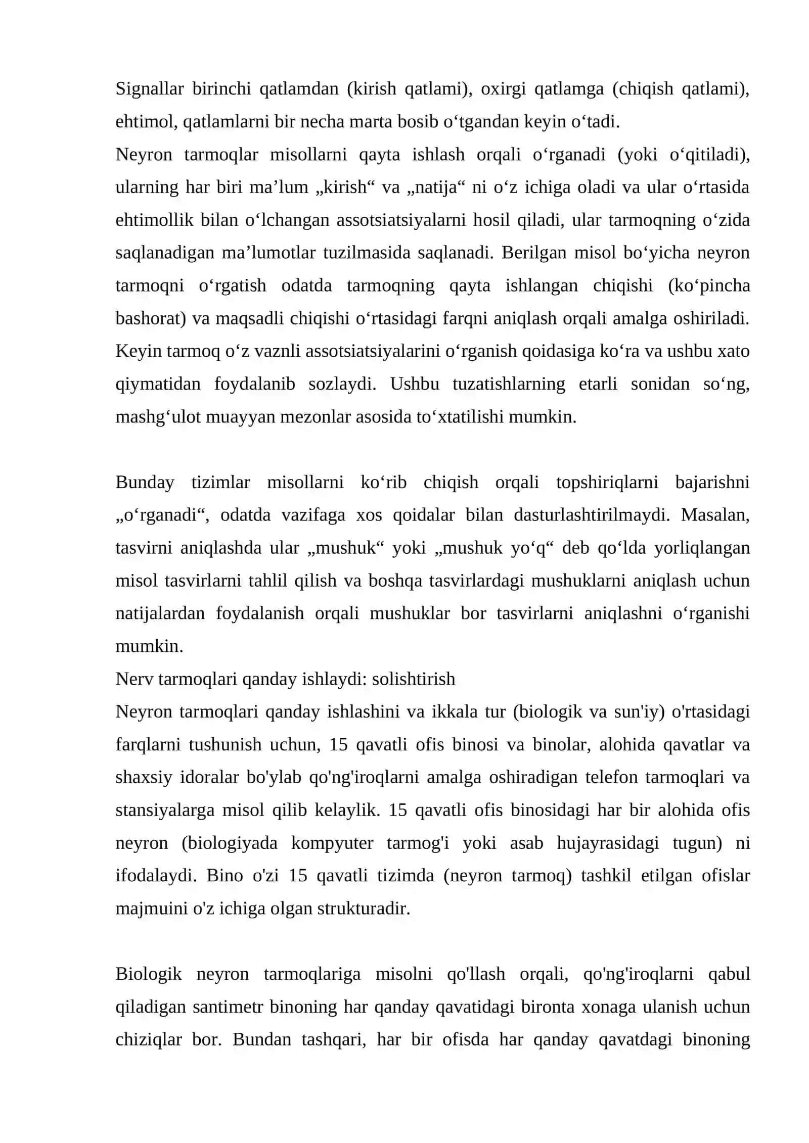 Neyron tarmoqlari 3