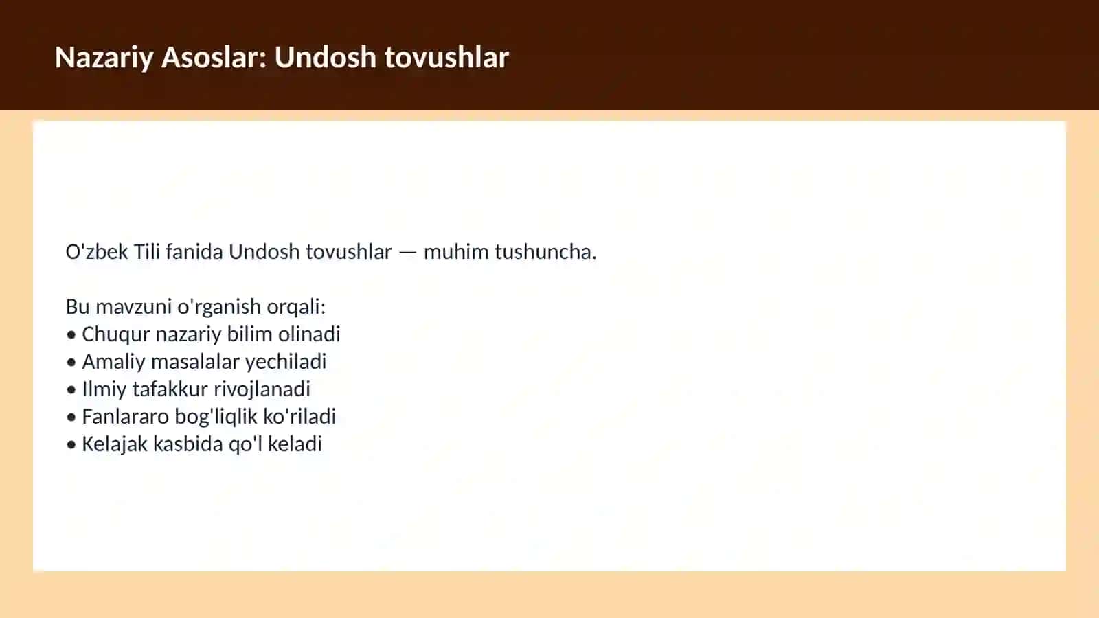 O'ZBEK TILI 3