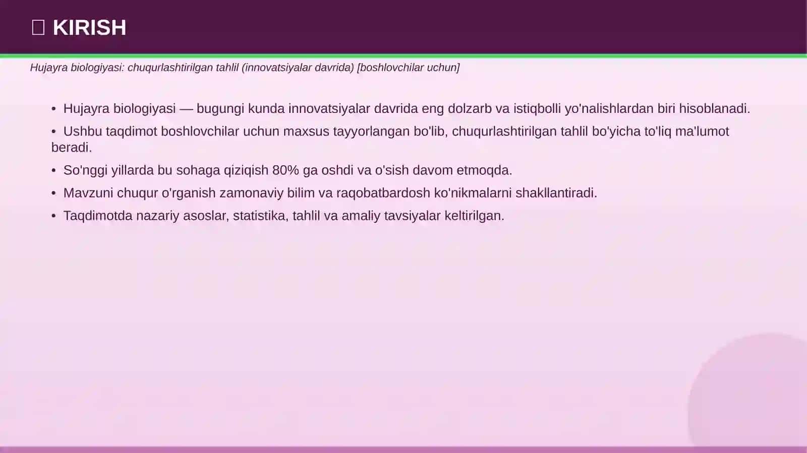 HUJAYRA BIOLOGIYASI 3