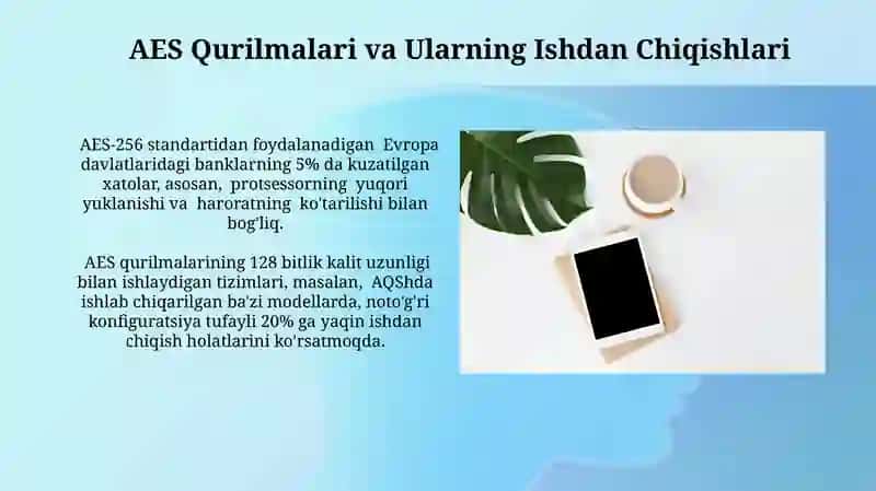 AES Qurilmalari va Ularning Ishdan Chiqishlari 3