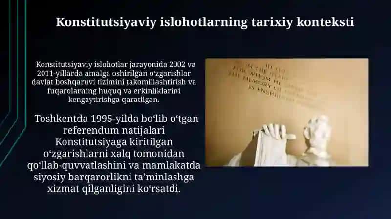 Konstitutsiyaviy islohotlarning tarixiy konteksti 3