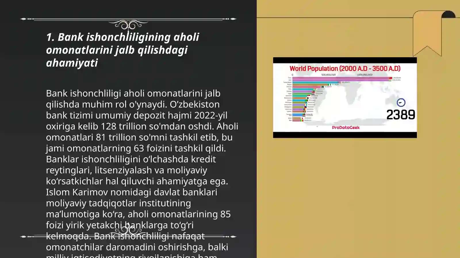 Bank ishonchliligi aholi omonatlarini ko'paytirish omili 3