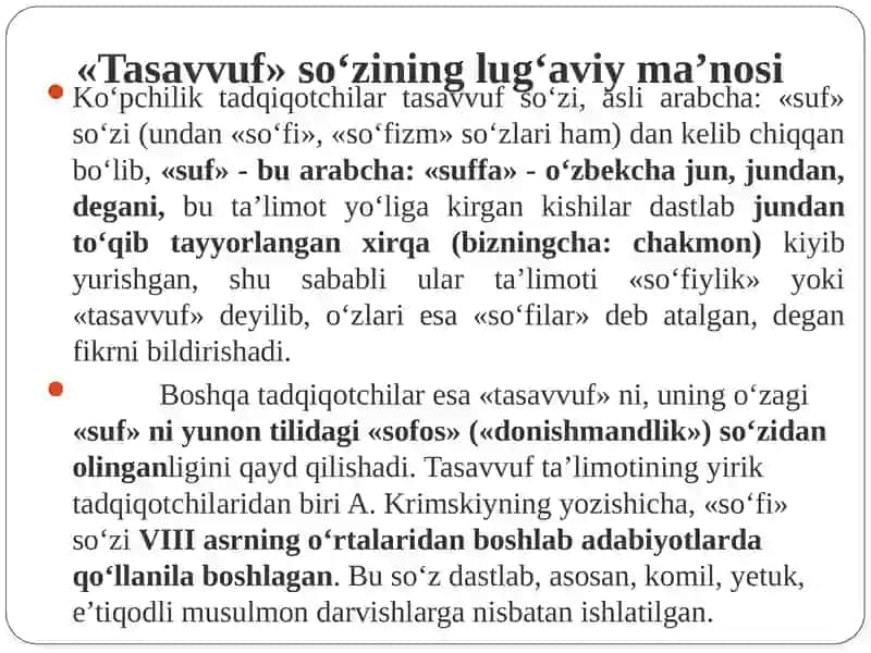 Tasavvuf 3