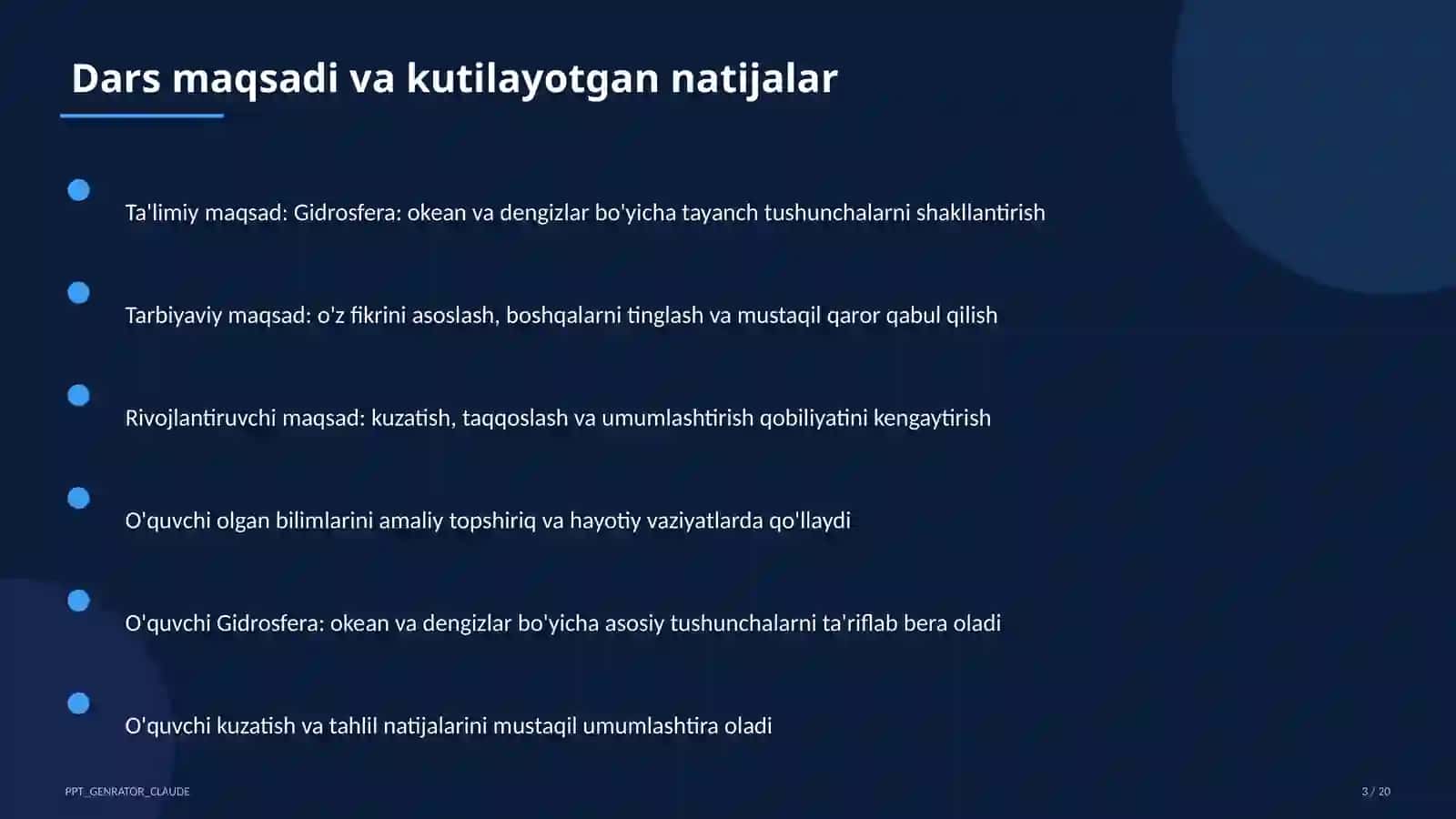 Gidrosfera: okean va dengizlar (6-sinf) 3