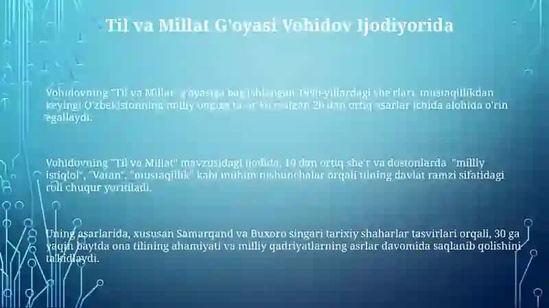 Erkin Vohidovning istiqlol davridagi ijodi 3
