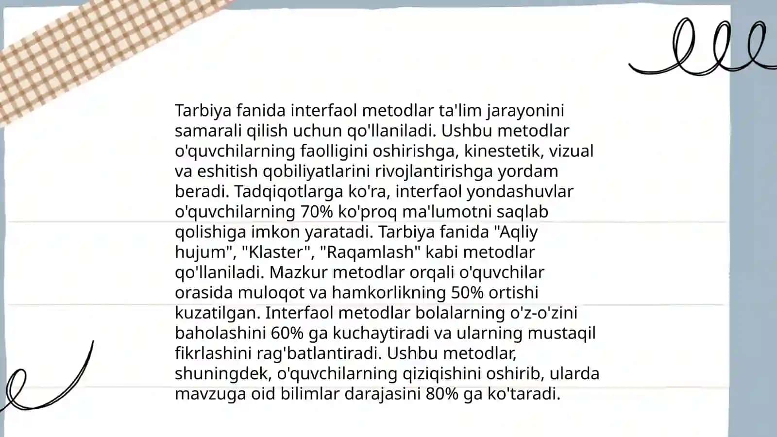 Tarbiya fanida interfaol metodlar 3