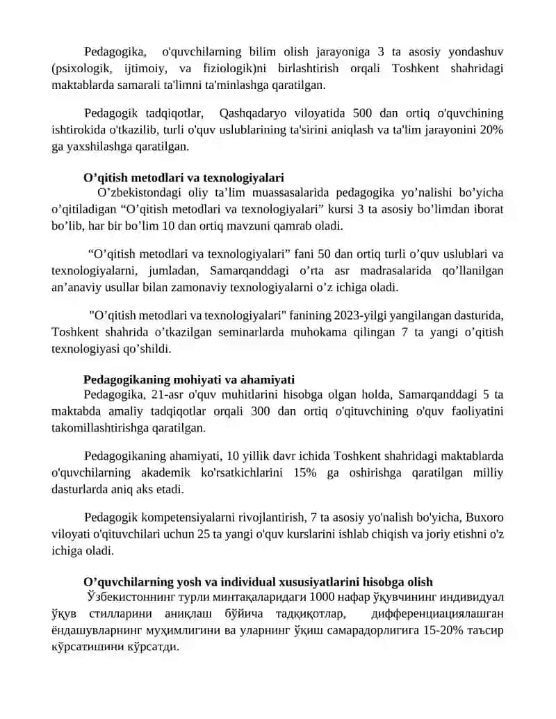 Ta’lim nazariyalari va ularning pedagogik asoslari 3